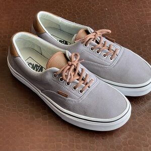 Vans Gray and Brown Sneakers with Waffle Tread